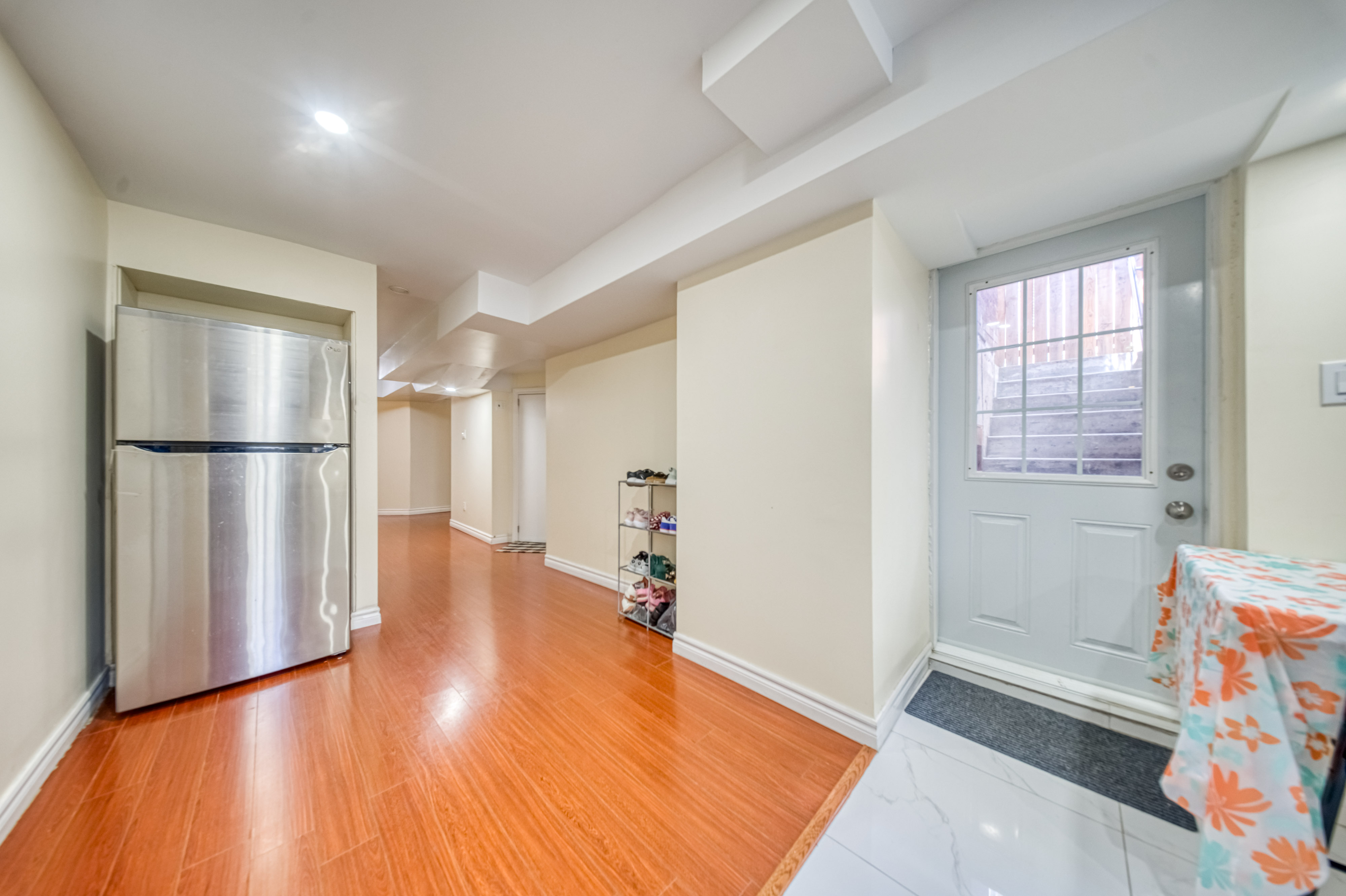 Lower Level Hallway & Entrance Door