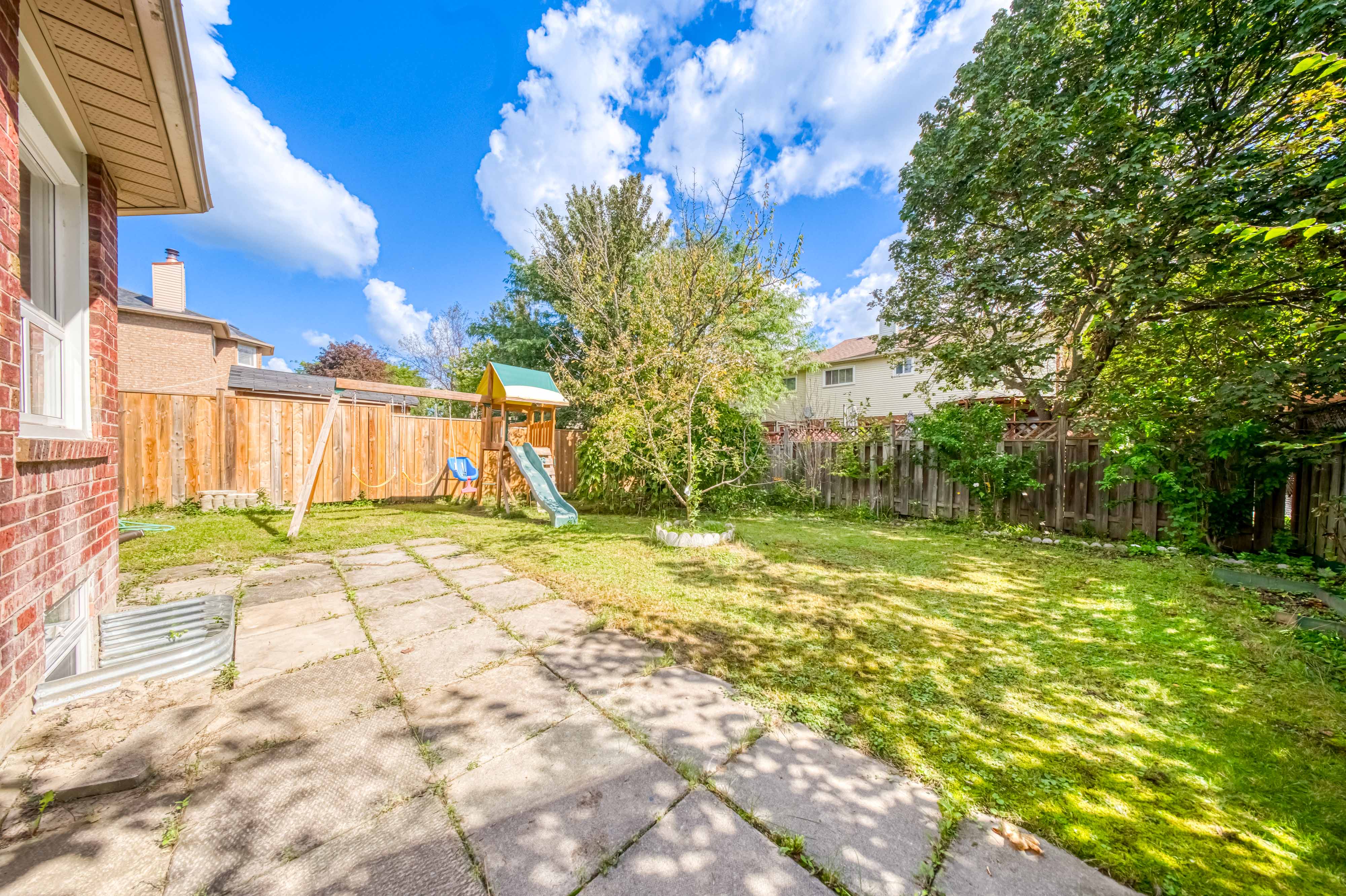 Backyard Patio and Lawn